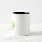 Mango-vruchten Tweekleurige Koffiemok (Center)