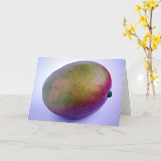 mango-wenskaart kaart (Gele Bloem)