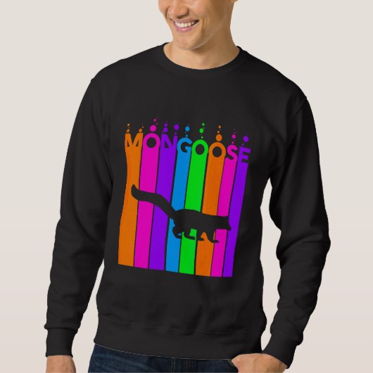 Mangoest Dier Regenboog Bubbel Met Silhouet Trui (Voorkant)