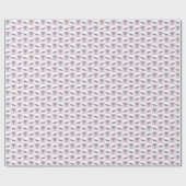 Mangoest en Blockprint Palmetto Boom  Cadeaupapier (Vlak)