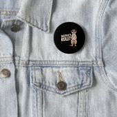 Mangoest ontwerp voor mannen vrouwen kinderen dier ronde button 5,7 cm (In situ)