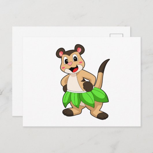 Mangoest op balzaal briefkaart (Voorkant / Achterkant)