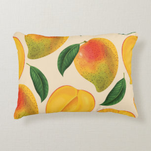 Mangofruit naadloos patroon accent kussen