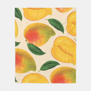 Mangofruit naadloos patroon fleece deken