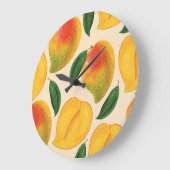Mangofruit naadloos patroon grote klok (Hoek)