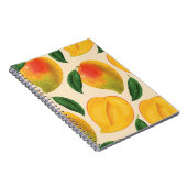 Mangofruit naadloos patroon notitieboek (Rechterzijde)