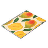 Mangofruit naadloos patroon notitieboek (Linkerzijde)