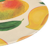 Mangofruit naadloos patroon snijplank (Hoek)
