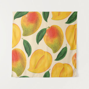 Mangofruit naadloos patroon wandkleed