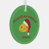 Mangoificerende Feestdagen Santa Mango Glass Ornam Glas Ornament (Voorkant Rechts)