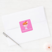 Mangoneada De Mango Vierkante Sticker (Envelop)