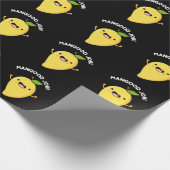Mangood Job Funny Mango Fruit Pun Dark BG Cadeaupapier (Hoek)