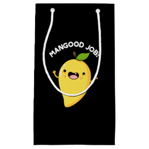 Mangood Job Funny Mango Fruit Pun Dark BG Klein Cadeauzakje