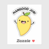 Mangood Job Funny Mango Fruit Pun Sticker (Vel)