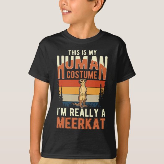Mangoost Menselijk Kostuum Halloween Mangoost T-shirt (Voorkant)