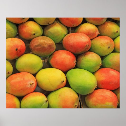 Mangos, Spanje, Catalonië, Barcelona, La Boqueria Poster (Voorkant)