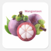 Mangosteen Fruit Sticker (Voorkant)