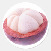 Mangosteen half ronde sticker (Voorkant)