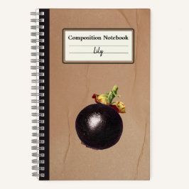  Mangosteen Illustratie Gepersonaliseerde Comp Notitieboek