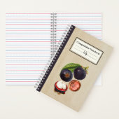 Mangosteens gepersonaliseerde compositie Notitieboek (Binnen)