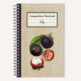  Mangosteens gepersonaliseerde compositie Notitieboek