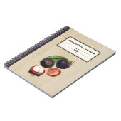  Mangosteens gepersonaliseerde compositie Notitieboek (Linkerzijde)