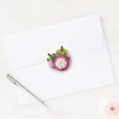 Mangosteens Ronde Sticker (Envelop)