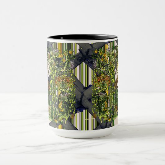 Mangrove Cuckoo/Trellis/Stripes Mok (Midden)