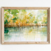 Mangrove Embrace: Levendige Waterverf Print