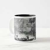 Mangrove Forest'' Tweekleurige Koffiemok (Voorkant links)