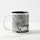 Mangrove Forest'' Tweekleurige Koffiemok (Links)