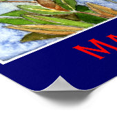 Mangrove Island Heron Poster (Hoek)