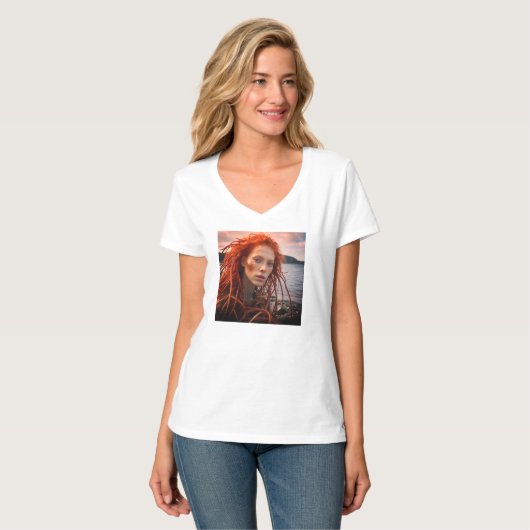 Mangrove Lady beroemd gemaakt door Juan Cabana 202 T-shirt (Voorkant volledig)