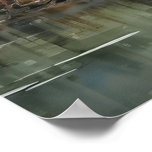 Mangrove Marvel: Waterverf van levendige mangroven Poster (Hoek)