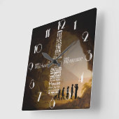 Mangrove persoonlijk vierkante klok (Hoek)