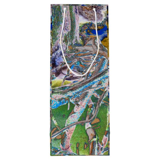 Mangrove Root Wine Gift Bag Wijn Cadeautas (Achterkant)