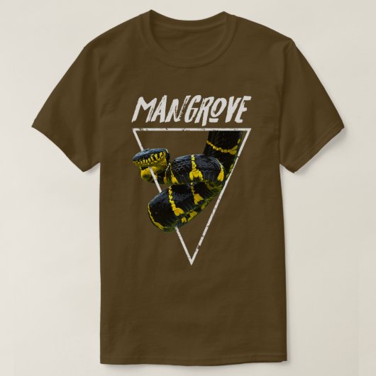 Mangrove Snake Venomous Snake Keeper T-shirt (Design voorkant)