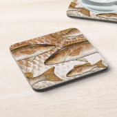 Mangrove Snapper-Onderzetters (grijze Snapper) Bier Onderzetter (Linkerzijde)