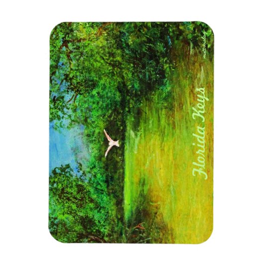 Mangrove Spoonbill Premium Magnet Magneet (Verticaal)