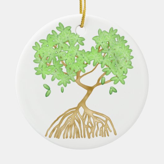 Mangrove Tree Keramisch Ornament (Voorkant)