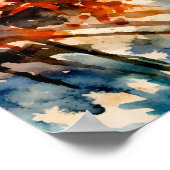 Mangrove-wildlife in watercolor-kunst poster (Hoek)