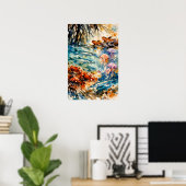 Mangrove-wildlife in watercolor-kunst poster (Thuiskantoor)
