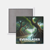 Mangroves Everglades National Park Florida Reizen Magneet (Voorkant / Achterkant)