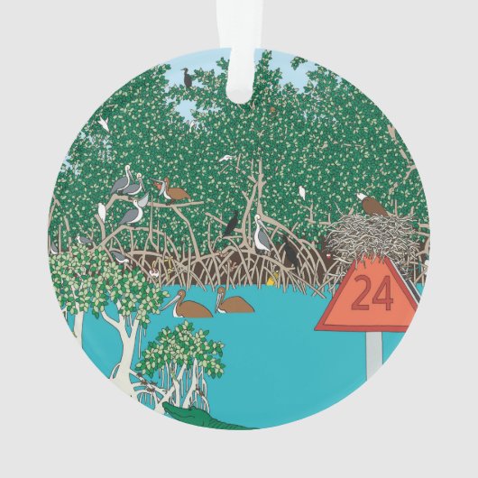 Mangroves-Ornament Ornament (achterkant)