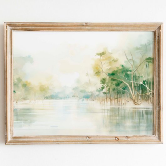 Mangroves Waterverf schilderij Poster