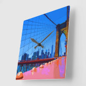 Manhattan 3000 vierkante klok (Hoek)