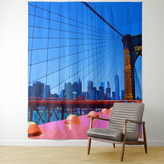 Manhattan 3000 wandkleed (In situ)