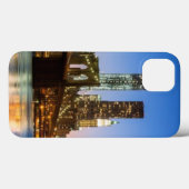 Manhattan and Brooklyn Bridge bij schemering Case-Mate iPhone Case (Achterkant (horizontaal))