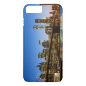 Manhattan and Brooklyn Bridge bij schemering Case-Mate iPhone Case (Achterkant)