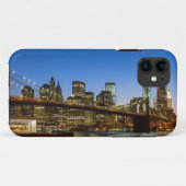 Manhattan and Brooklyn Bridge bij schemering Case-Mate iPhone Case (Achterkant (horizontaal))